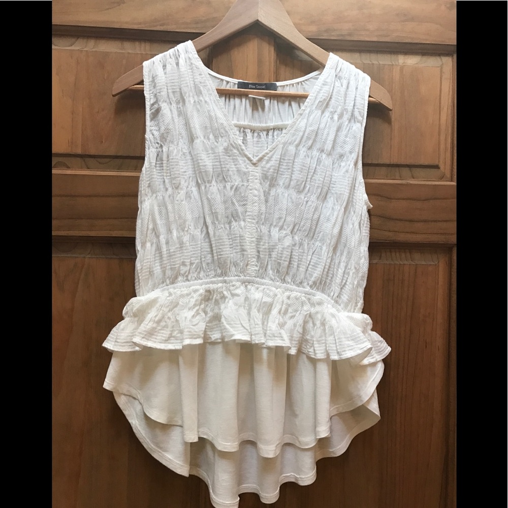 Tiered peplum top from Anthropologie size S